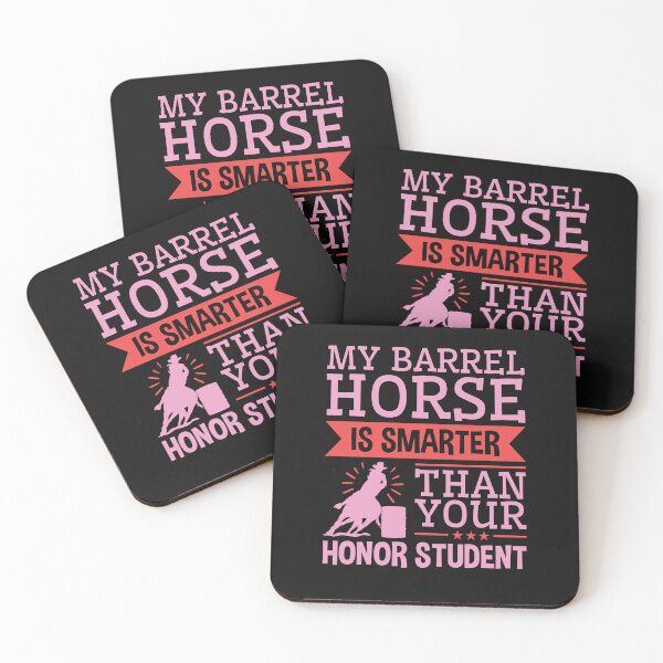 Item preview, My Barrel Horse is Smarter Than Your Honor Student Funny Barrel Racing designed and sold by jaygo.