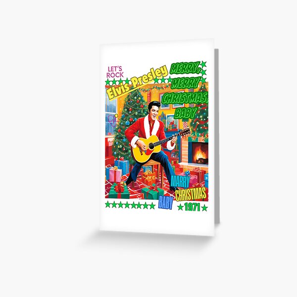 Item preview,  Elvis Santa sing a Marry Xmas Baby song text designed and sold by Atarac.