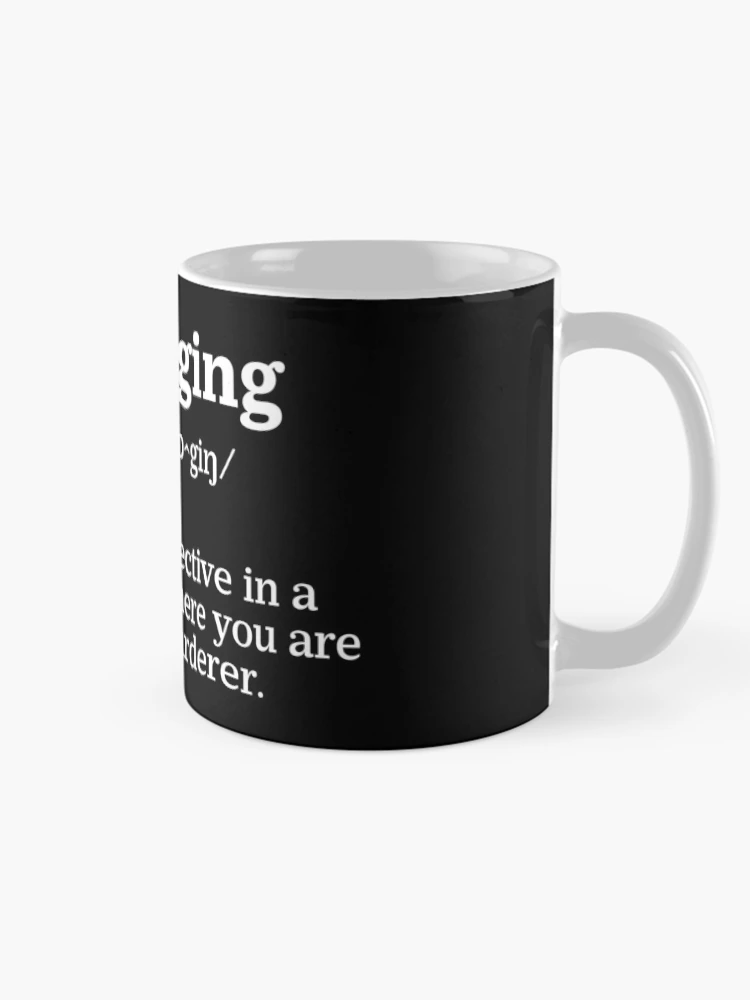 Thumbnail 3 of 6, Coffee Mug, Debugging Definition - Programmer Humor & Coding Design designed and sold by ScienceCorner.