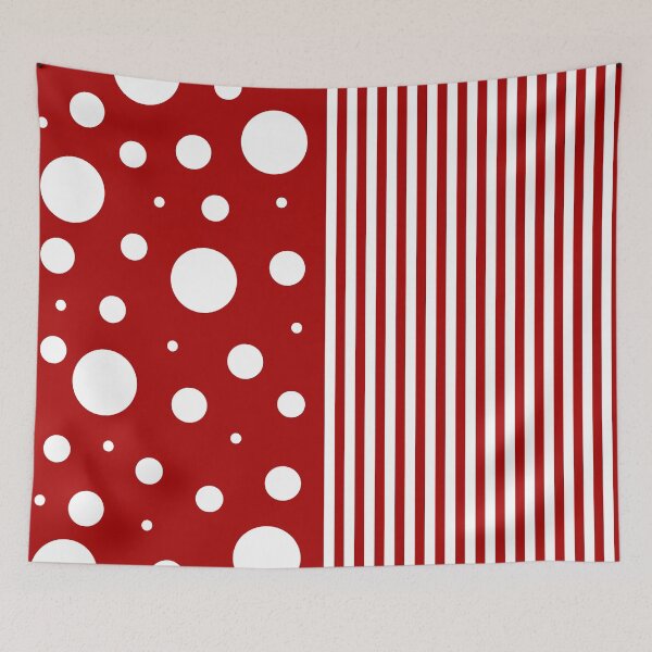 Item preview, Spots and Stripes in Red and White designed and sold by LAEC-Shop.