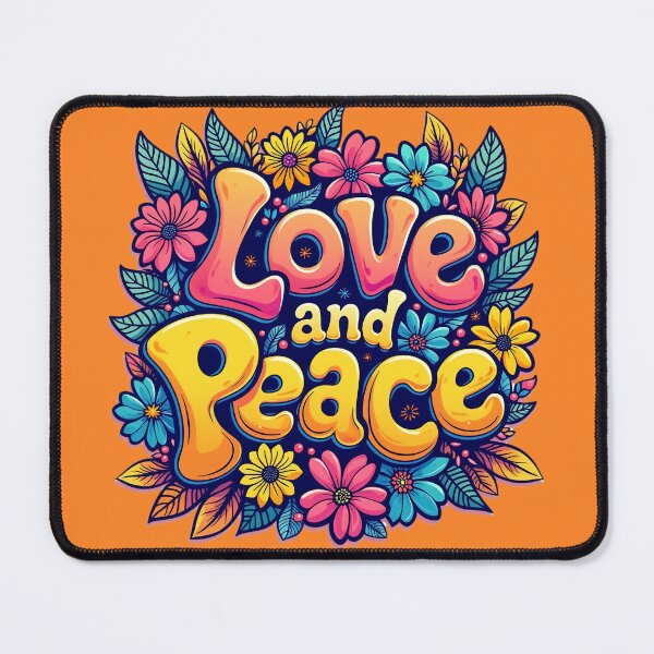 Item preview, Love and Peace – a floral design full of colors and positivity designed and sold by VelvetClawStudio.