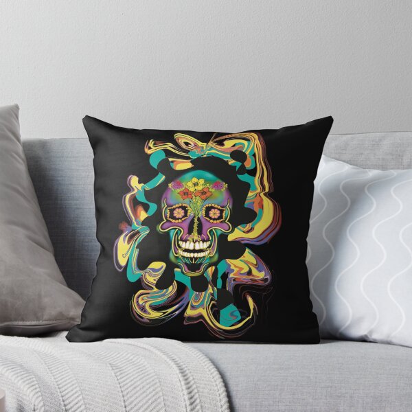 Item preview, Colourful neon skull designed and sold by dmheunis.