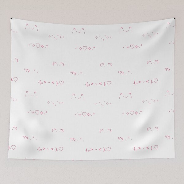 Item preview, Kaomoji print pink designed and sold by VanessaBarr2021.