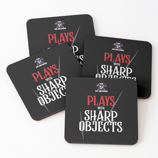 Item preview, Plays with Sharp Objects (for Black or Dark Blue Background) designed and sold by TNAxeandSmash.