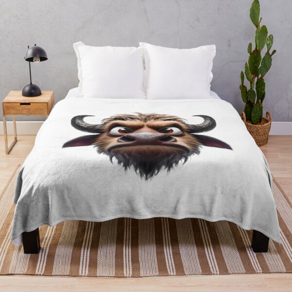 Item preview, Goofy angry buffalo with bulging eyes designed and sold by eye_contact.