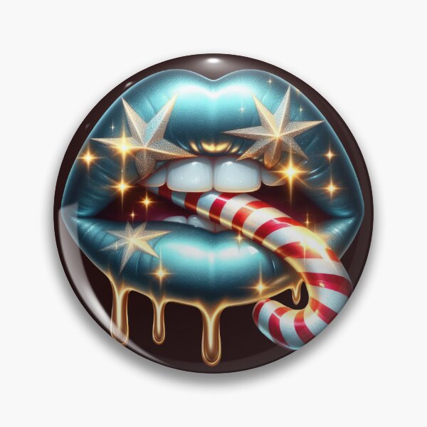 Item preview, Cosmic Candy Kiss Christmas Lips designed and sold by Margival.