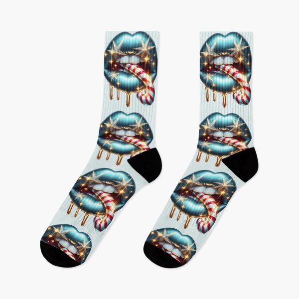 Item preview, Cosmic Candy Kiss Christmas Lips designed and sold by Margival.