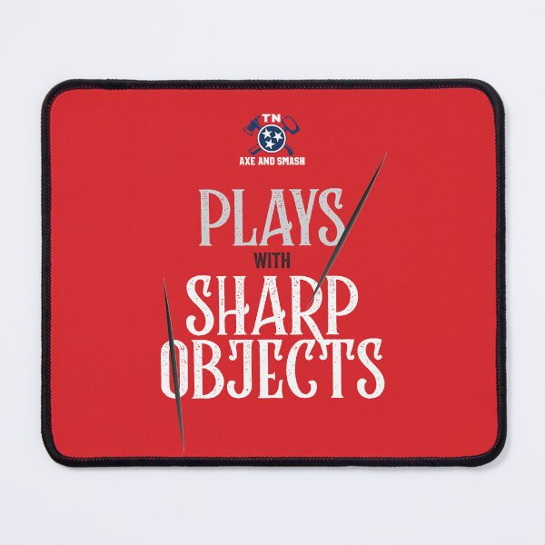Item preview, Plays with Sharp Objects (for Red Background) designed and sold by TNAxeandSmash.
