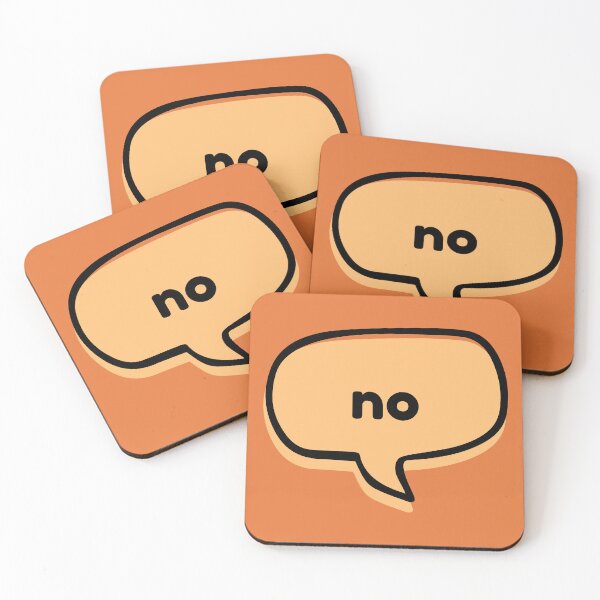 Item preview, Just Say It : No (peach) designed and sold by babyrage.