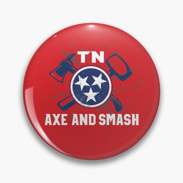 Item preview, TN Axe and Smash: Grunge Logo (for Red Background) designed and sold by TNAxeandSmash.