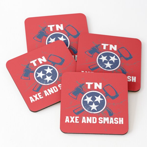 Item preview, TN Axe and Smash: Grunge Logo (for Red Background) designed and sold by TNAxeandSmash.