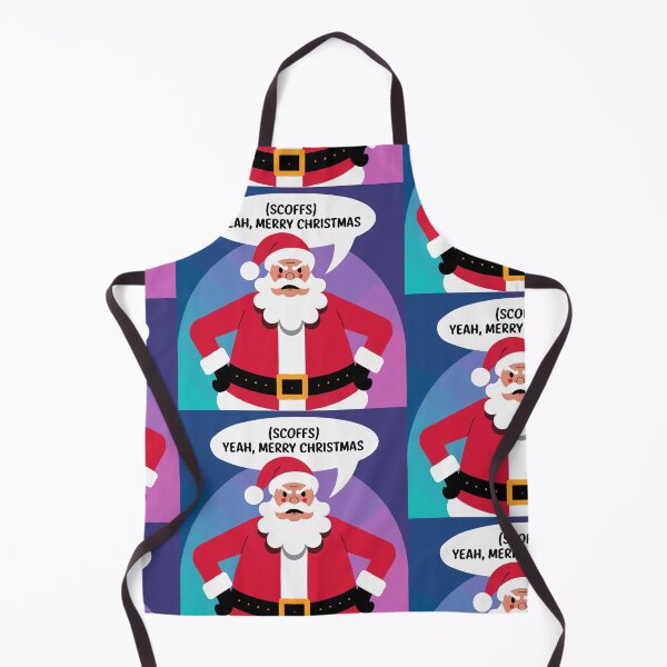 Item preview, "Grumpy Santa Says Merry Christmas" - Funny Holiday Sarcasm Art designed and sold by Collision19.