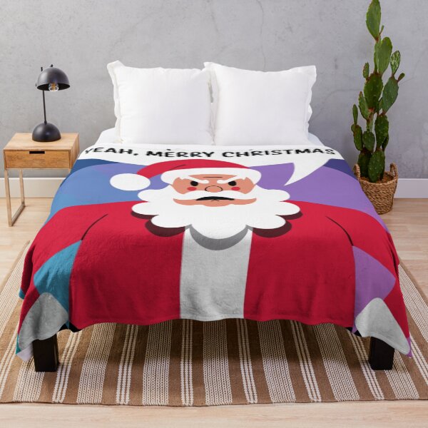 Item preview, "Grumpy Santa Says Merry Christmas" - Funny Holiday Sarcasm Art designed and sold by Collision19.