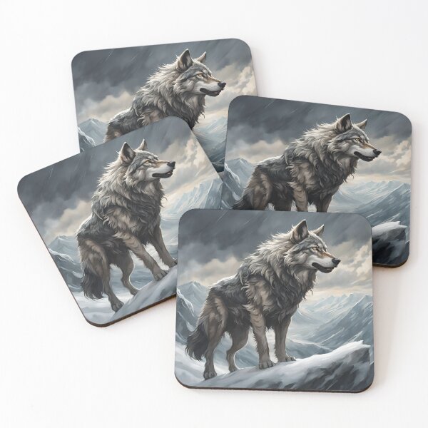 Item preview, Wolf on a Mountain  designed and sold by Foul-MouthedCo.