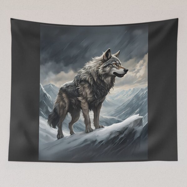 Item preview, Wolf on a Mountain  designed and sold by Foul-MouthedCo.