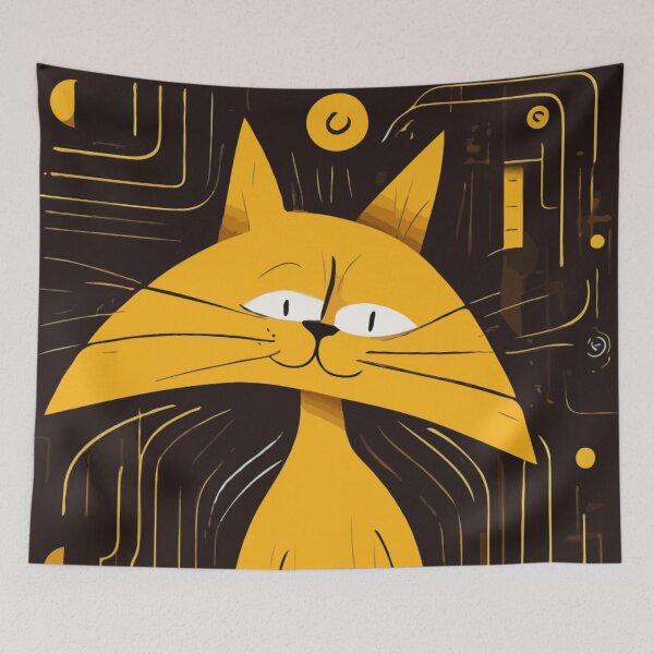 Item preview, "Funny Grumpy Cat Cartoon" - Cute and Relatable Art for Cat Lovers designed and sold by Collision19.
