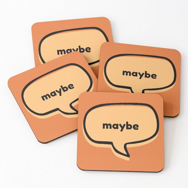 Item preview, Just Say It : Maybe (peach) designed and sold by babyrage.