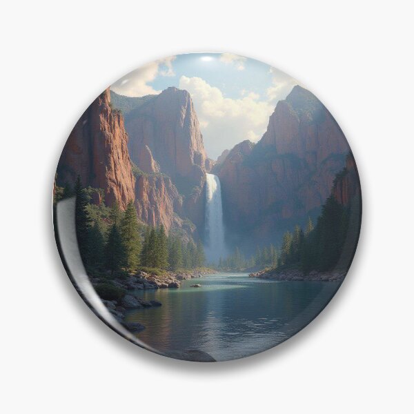 Item preview, Serene Waterfall Escape designed and sold by sachinnaha.