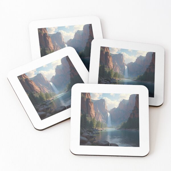 Item preview, Serene Waterfall Escape designed and sold by sachinnaha.