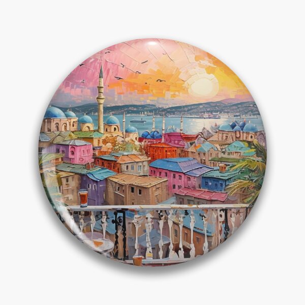 Item preview, Sunset from a terrace in Istanbul designed and sold by MamaHiba.