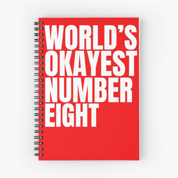 Item preview, World's Okayest Number Eight - White designed and sold by Cutsandsparks.