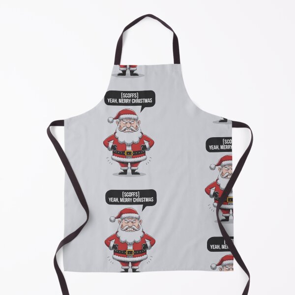 Item preview, "Grumpy Santa Says Merry Christmas" - Funny Holiday Sarcasm Art designed and sold by Collision19.