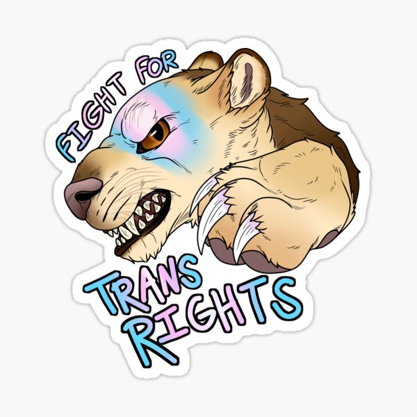 Item preview, Trans Rights Lion designed and sold by Cali.Creature.