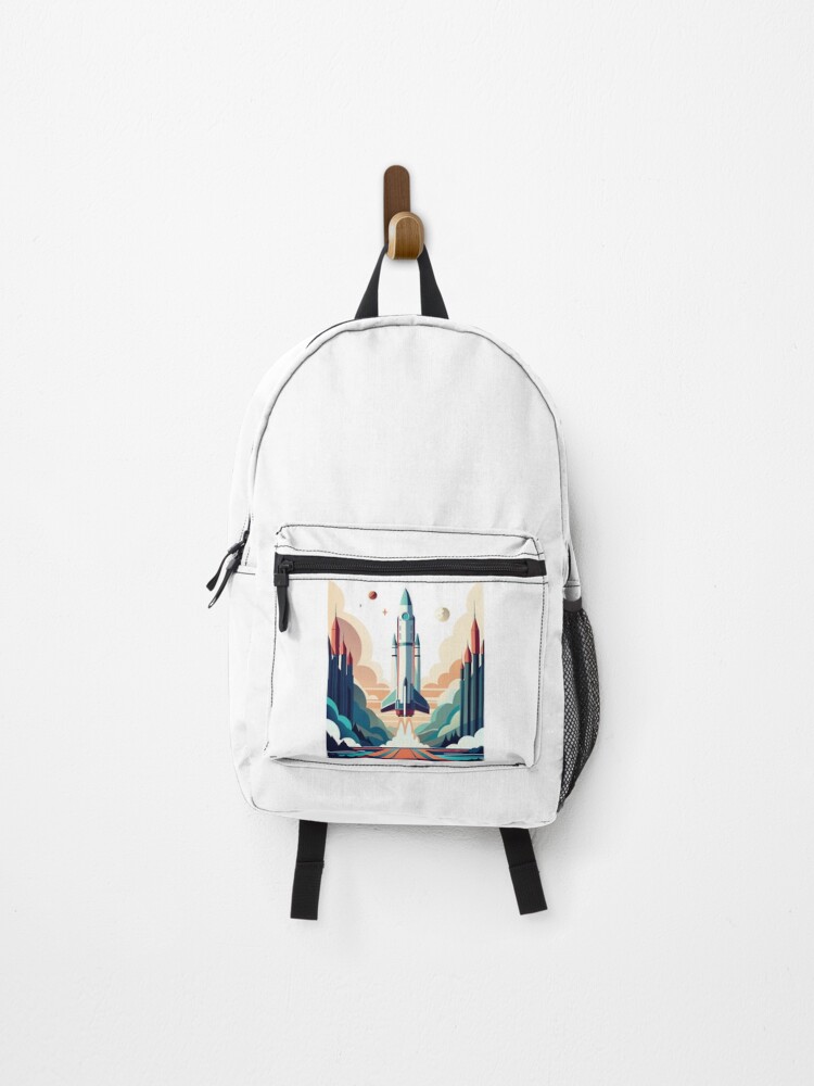 Thumbnail 1 of 3, Backpack, Rocket designed and sold by drowndeep.