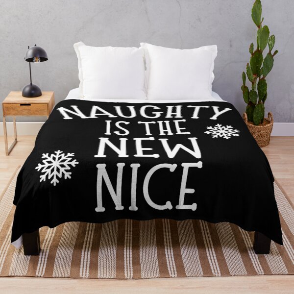 Item preview, Naughty Is The New Nice. Christmas Humor. Funny Inappropriate Christmas Design. White designed and sold by That Cheeky Tee.
