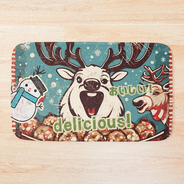Item preview, A Reindeer Delighted by Christmas Takoyaki designed and sold by siamnekochan.