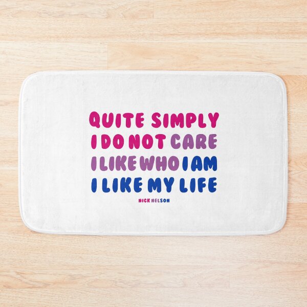 Item preview, Heartstopper Nick Nelson Quote I Like Who I Am I Like My Life - Bi Flag Colours designed and sold by annylands.