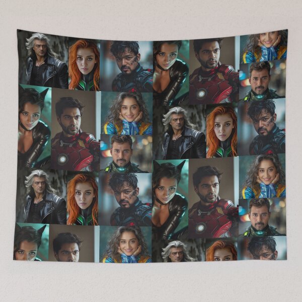 Item preview, Tamil Filim Star as Super hero's.Vijay,Ajith,STR,SK,Trisha designed and sold by Fraland42.
