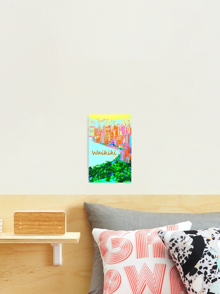 Thumbnail 2 of 3, Photographic Print, Waikiki In Color IX designed and sold by R-F-B.