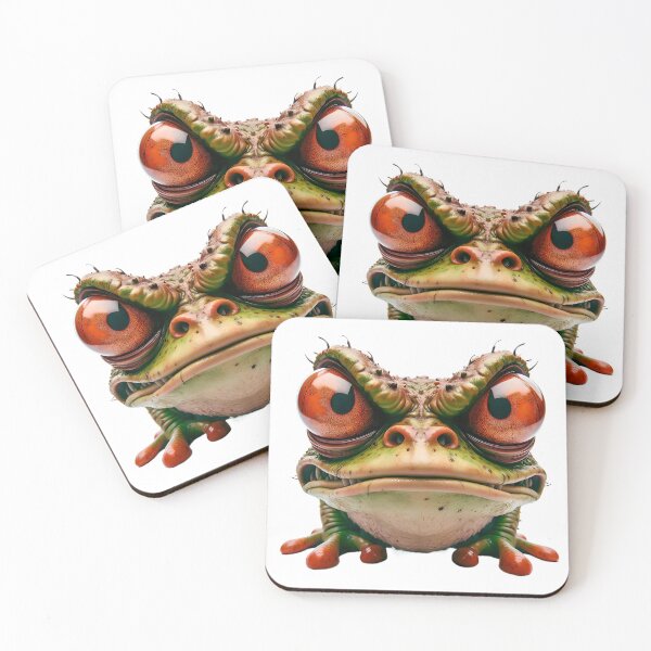 Item preview, Angry frog with with bulging eyes designed and sold by eye_contact.