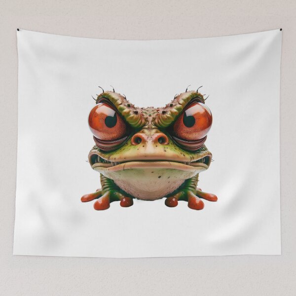 Item preview, Angry frog with with bulging eyes designed and sold by eye_contact.