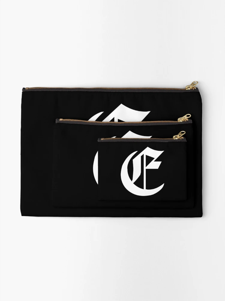 Thumbnail 2 of 4, Zipper Pouch, E, initial  designed and sold by Awesome Things.