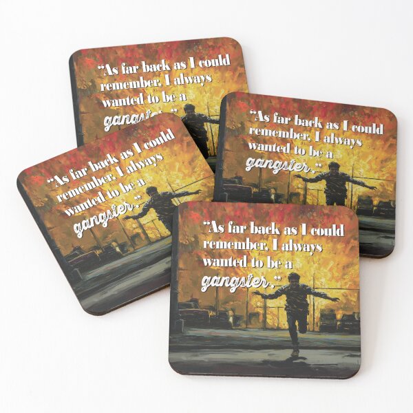 Item preview, Goodfellas quote - "As far back as I could remember, I always wanted to be a gangster." designed and sold by Galp.