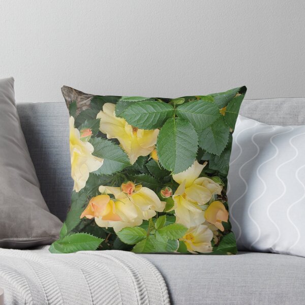 Item preview, Spring flowers, peach and yellow wild rose bushes designed and sold by webfondue.