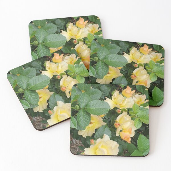 Item preview, Spring flowers, peach and yellow wild rose bushes designed and sold by Blooming Boutique.