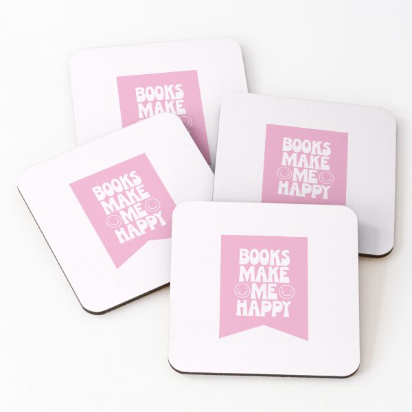 Item preview, Books Make Me Happy designed and sold by katreadsitshop.