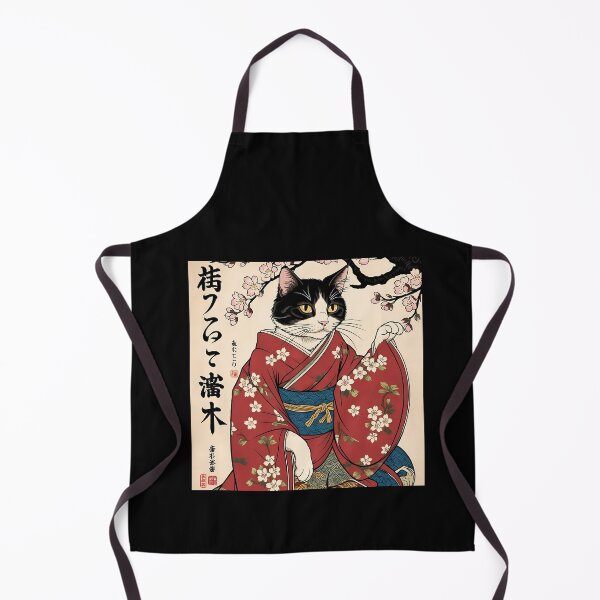 Item preview, Neko Harmony: Retro Japanese Cat Delight for Feline Aficionados designed and sold by Catophile.