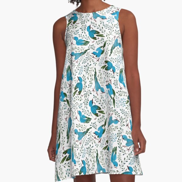 Birds in summer A-Line Dress