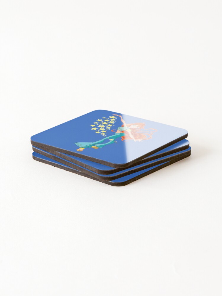 Thumbnail 4 of 5, Coasters (Set of 4), Bloom; Blue designed and sold by Ellaba70.