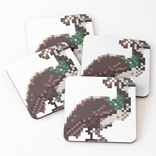 Item preview, Pixel Art Indian Peahen designed and sold by shrub-jay.