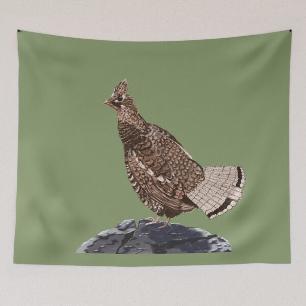 Item preview, Majestic Grouse on a Rocky Perch designed and sold by TheFatTree.