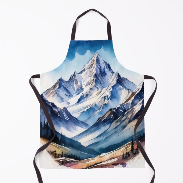 Item preview, A majestic mountain range with snow-capped peaks against a dramatic blue sky designed and sold by homydesign.
