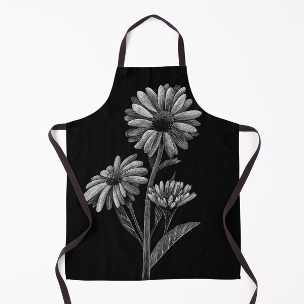 Item preview, Daisy Flowers Scratch Art Illustration, April Birth Flower designed and sold by Shurie.