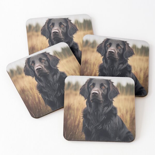 Item preview, Flat Coated Retriever in Field designed and sold by Samuelsboro.
