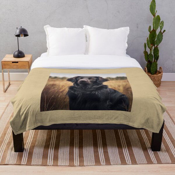 Item preview, Retriever de pelo liso en el campo designed and sold by Samuelsboro.
