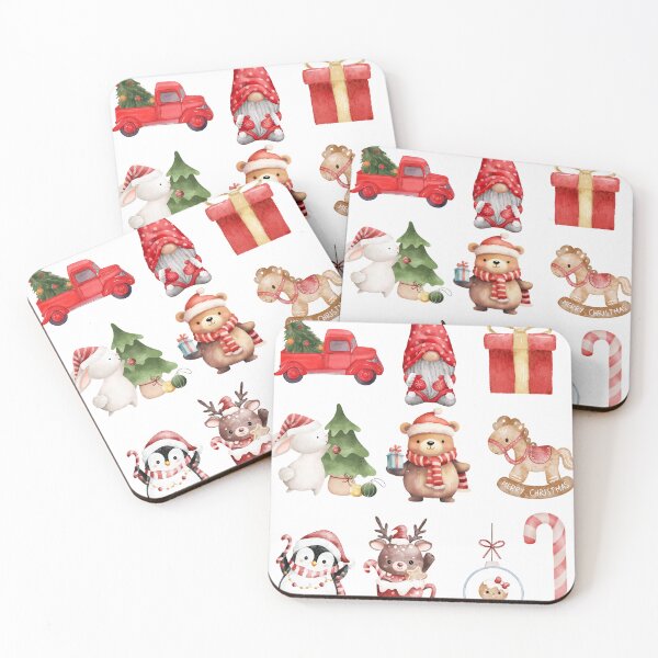 Item preview, Adorable Christmas Stickers Festive Holiday Collection designed and sold by WanderInq.